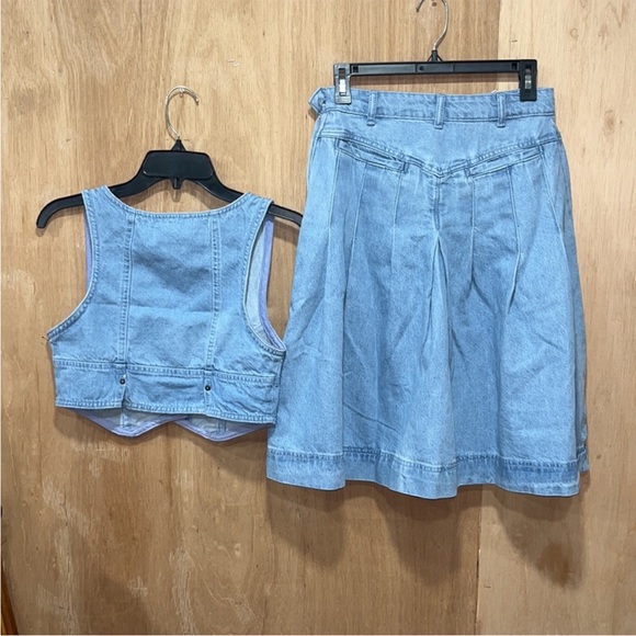 NWOT Free People Scout Denim Set Sz 0 - Picture 4 of 14